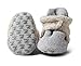 Zutano - Cozie Fleece Furry Lined Bootie With Grippers - Heather Gray - Size 12 month