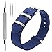 CIVO NATO Strap 4/8 Packs - 16mm 18mm 20mm 22mm 24mm Premium Ballistic Nylon Watch Bands Zulu Style with Stainless Steel Buckle