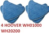 4 PACK Hoover Steam Mop Pads Compatible WH20200 Steam Mop # WH01000