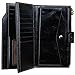Obosoyo Women's RFID Blocking Large Capacity Luxury Wax Genuine Leather Wallet With Zipper Pocket Holder Organizer Ladies Purse Black