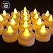 6 Hours Timer, Flameless Led Tea Lights Candles with Timer, 6 Hours On and 18 Hours Off, Flickering Battery Operated Tealights with 200+ Hours Battery life for Wedding, Birthday, party, 12 pcs, Yellow