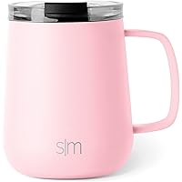 Simple Modern Voyager Insulated Travel Coffee Mug Tumbler with Clear Flip Lid Stainless Steel Thermos Cup, 10oz (300ml…