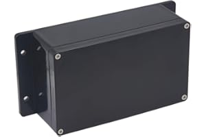 Raculety Project Box IP65 Waterproof Junction Box ABS Plastic Electrical Boxes DIY Electronic Project Case Power Enclosure with Fixed Ear 7.87 x 4.72 x 2.95 inch (200x120x75mm)