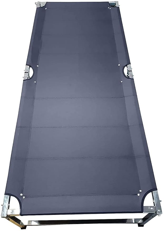 Chhogli Stainless Steel Folding Bed Khatla/Palang/Khatiya for Single Person Guest Home, Farm