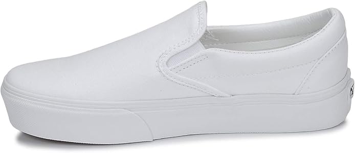 white slip on vans womens amazon