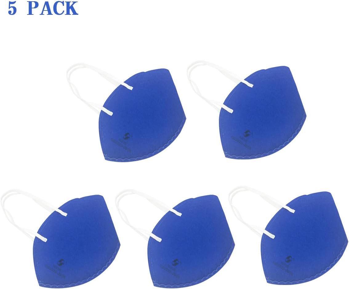 5 Pack N95 Ma-sk, FFP2 Face Ma-sks Pretect For Carbon Allergies Running etc, Fits Women And Men