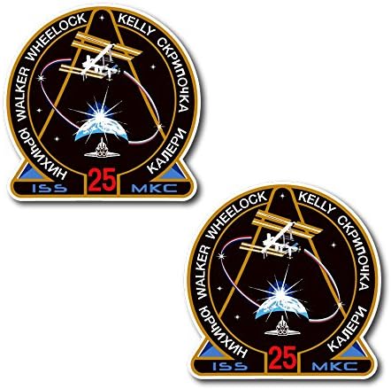 #10978 ISS 28 Sticker 2X Decal for Car, Motorcycles, Windows, Laptops, Walls and More (5")