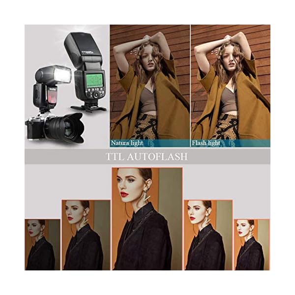 Godox TT685F HSS TTL GN60 Blitzgerät Kompatibel Speedlite für Fujifilm Kamera Fuji X-T2 X-T1 X-T1 X-T1 X-Pro1 X100F – Bild 7