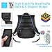 LUXUR 37L Laptop Backpack USB Charging Port Nylon Waterproof Casual School Business Travel Daypack