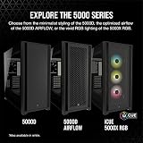 Corsair 5000D Tempered Glass Mid-Tower Case Black Solid Front Panel view 11