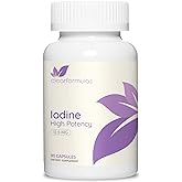 High Potency Potassium Iodine Supplement - Potassium Iodide USP and Free Iodine Capsules 12.5mg Precise Dosage Blend - Capsule Alternative to Lugol's Supplement for Thyroid Energy & Immunity (3 Month)