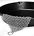 Utopia Kitchen Stainless-Steel Chainmail Scrubber for Cast-Iron Cleaner, Skillet, Pan, Griddle and Wok