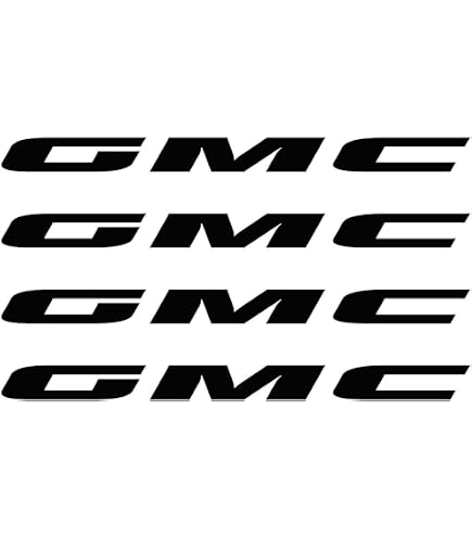 Gmc Back Sticker Paper Automotive Logo Stickers GMC Logo Car Bumper Sticker - Weatherproof ...