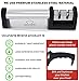 Knife Sharpener for Straight Blade and Serrated Knife Sharpener - Best Knife Sharpener - Kitchen Chef Knife Sharpener - Stainless Steel Knives Sharpening Kit - Best Quality for Men Women Black 2018
