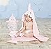 Baby Aspen Baby Girls 4pc Bath Time Gift Set Hooded Towel, Pink, 4 Piece Set US