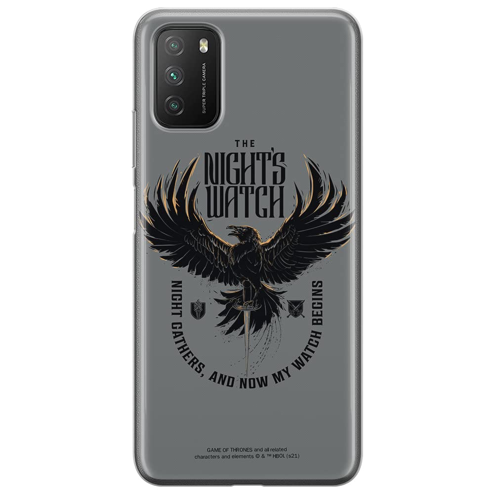 ERT GROUP mobile phone case for Xiaomi REDMI 9T/ POCO M3 original and officially Licensed Game of Thrones pattern 003 optimally adapted to the shape of the mobile phone, case made of TPU