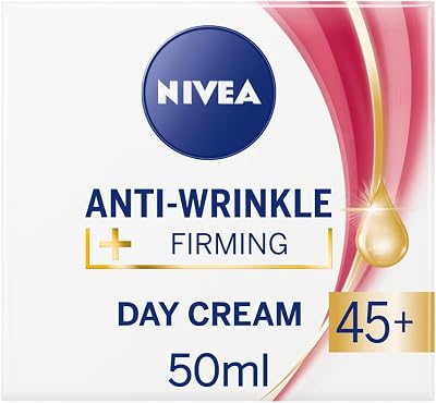 NIVEA Anti-Wrinkle Day Cream 50ml 45+ SPF Apricot Kernel Oil Shea