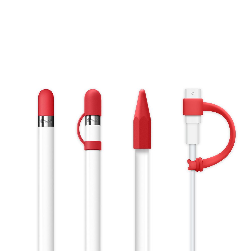 FRTMA [4Piece] for Apple Pencil Cap/Apple Pencil Tip Cover/Cable