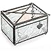 J Devlin Box 408 Stained Glass Decorative Jewelry Box with Heart Love Charm Keepsake Trinket Box Romantic Gift