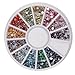 GREAT MIXED DIY SIZE GLITTER RHINESTONES CHARM 3D NAIL ART DECOR ACCESSORIES (multi color 03)