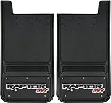 Gatorback Ford Raptor SVT Truck Mud Flaps - Rear Pair - Black Wrap