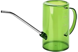 VKPLITE Plastic Watering Can - with Long Spout - 1/4 Gallon - 34 Oz - Green