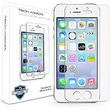iPhone 5 Glass Screen Protector, Tech Armor Premium Ballistic Glass Apple iPhone 5C / 5S / 5 / SE Screen Protectors [1]