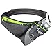 PYFK Running Belt Hydration Waist Pack with Water Bottle Holder for Men Women Waist Pouch Fanny Bag Reflective (Green)