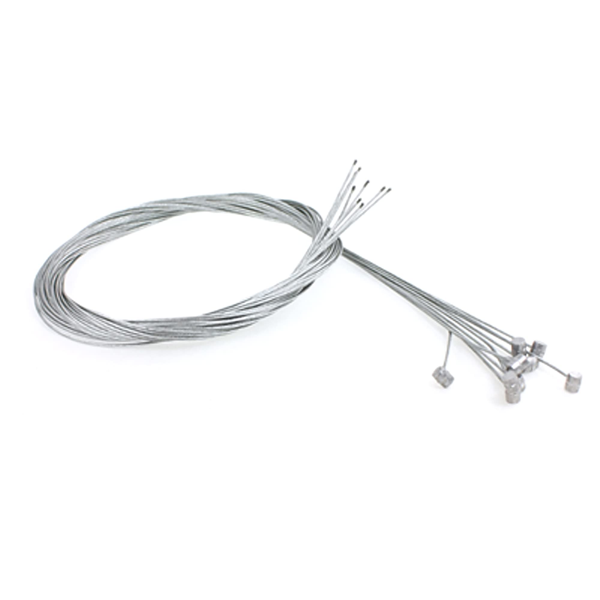 sourcing map 5pcs Bicycle Bike 1.3mm Dia Hand Rear Brake Cable Wire Kit 1.75M