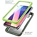 i-Blason LG V30 Case, [Heavy Duty Protection] [Clear Back] [Magma Series] Shock Reduction/Full body Bumper Case with Built-in Screen Protector for LG V30/V30 Plus/V30S 2017(Green)