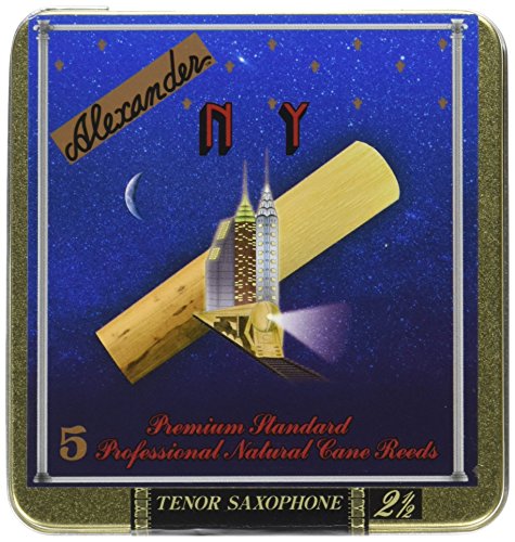 Tomalexa NY5T25 Superial New York Reed for Tenor Saxophone, 2.5 Strength, Box of 5