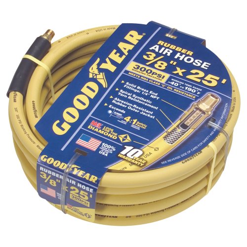 Goodyear Rubber Air Hose 3/8in. x 25ft., 300 PSI, Model 46544