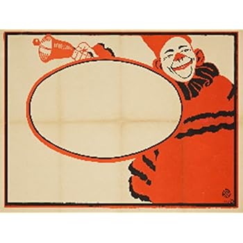 Amazon.com: Clown and Bell Vintage Poster Germany c. 1918