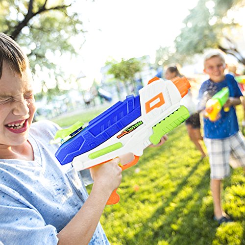 AMGlobal Water Blaster, Super Soaker Blaster, Water Gun, Water Pistol, Squirt Gun With 34 Feet Shooting Distance 33 Ounces Capacity For Kids For Swimming Party Bath Time