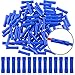 Hilitchi 100pcs 16-14 Gauge Butt Insulated Splice Terminals Electrical Wire Crimp Connectors (Blue / 16-14AWG)