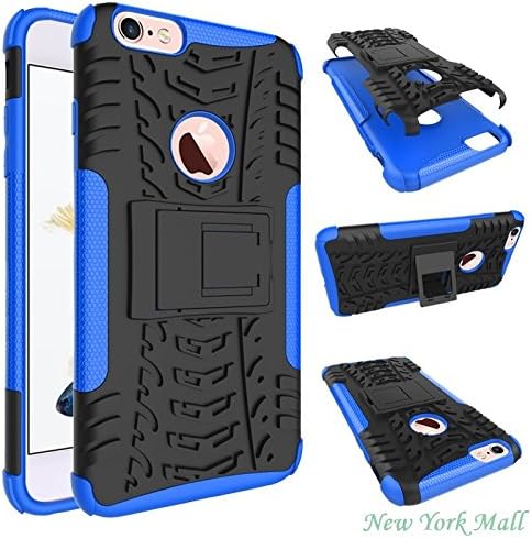 iPhone 6 plus case,iPhone 6s plus case,[Shockproof][Drop Protection] Premium TPU+PC Full-Body Super Protective Case Cover with Kickstand for iPhone 6/6s plus(5.5 inch) (Blue)