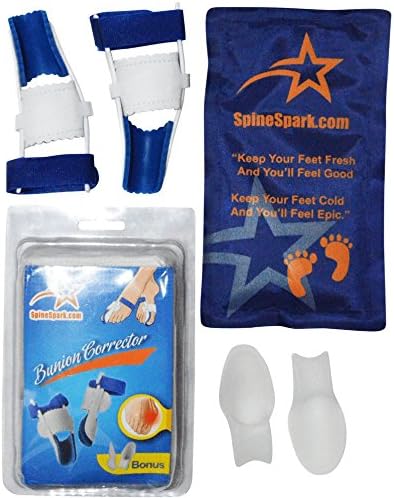 Bunion Corrector Toe Straightener Kit: Designed for Foot Pain Relief & Hallux Valgus (Includes Free Icepack & eBook)