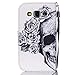 Galaxy Core Prime Case, GreenElec [Kickstand] Luxury Premium PU Leather Case Flip Cover Built-in Card Slots Stand with [Inner Silicone TPU] ID Card Slot for Samsung Galaxy G360 (Skull)