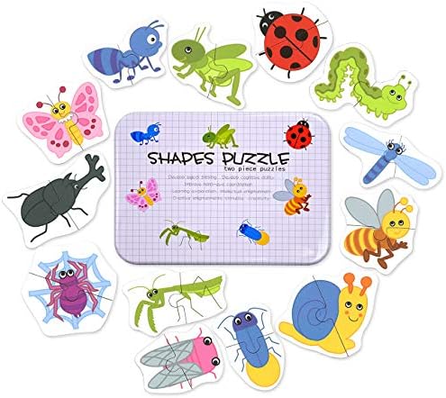 Jigsaw Puzzles for Kids Vileafy Wooden Puzzles (2-Piece Insects)