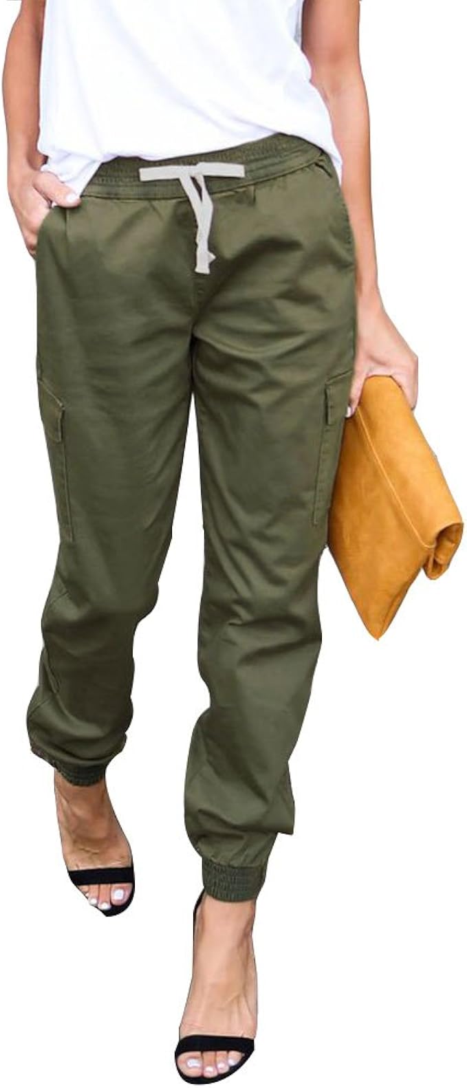 women's casual drawstring pants