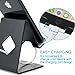 HOTOR Solid Aluminum Desk Desktop Stand for iPhone 6 6 plus 4 4s 5 5s 5c iPad 2/3 air mini/Samsung Galaxy S3/5 HTC ONE M7 Blackberry Tablet Tab Google Nexus Lumia and other Smartphone,Black