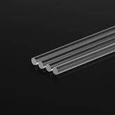 4 Pieces Clear Acrylic Dowel Rods, 1/8" Diameter 10 Inch Acrylic Sticks | Plastic Rods for DIY Crafts Cake Topper Sticks Plant Stake Curtain Pulls - 3 mm x 254 mm