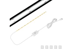 Tatazone Bright COB Sewing Machine Light with Touch Dimmer, 6500K Dimmable Uniform Sewing Machine Light Strip, Flexible 144 LEDs Sewing Light-No Charger