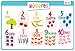 merka Kids Educational Placemats Non Slip Spanish Set Letters Colors Shapes Numbers Silicone Plastic Learning Placemat for Dining & Kitchen Table for Toddler, Preschool & Elementary Ages 2-8