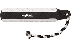 Avery ASD HexaBumper – Sporting Dog Floating Training Dummy with Hex Design & Throw Rope (Flasher (Black/White), 2" Diameter Single Pack)