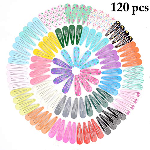 ZOYLINK Haarnadel Mädchen 120 Stück Kinder Haarnadel Set Bonbon Farbe Baby Haarnadel und Mädchen Haarnadel, süße Haarnadel, geeignet für Kinder Haarnadel Geschenk