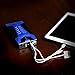 Brightech - SCORPION Portable Car Battery Jump Starter with SmartJump Technology - 10000 mAh Handheld Jump Box and Battery Charger for Electronics and Mobile Devices with Carrying Case - Cobalt Blue