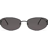 Appassal Retro Oval Sunglasses for Women Men Hexagonal Rectangle Metal Frame Sun Glasses AP3625