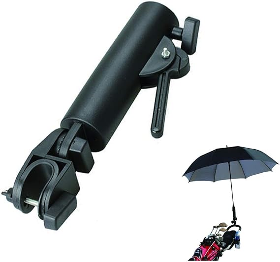 Sporeek Golf Cart Umbrella Holder, Double Fixation Umbrella Holder Adjustable