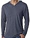 Yoga Clothing For You Mens Triblend Lightweight Hoodie Tee, 2XL Indigo